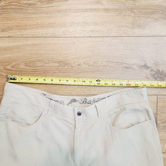 Tommy Bahama 5 Pocket Pants Men's 38x30 Khaki Stretch Tencel Blend Tan - Picture 9 of 16